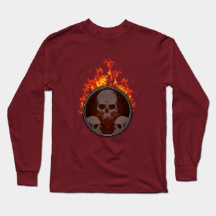 fire skull Long Sleeve T-Shirt